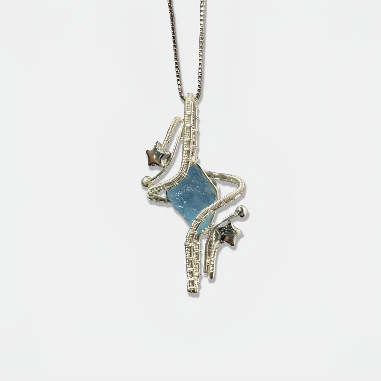 Aquamarine Starfall Necklace